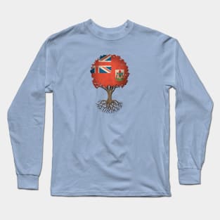 Tree of Life with Bermudan Flag Long Sleeve T-Shirt